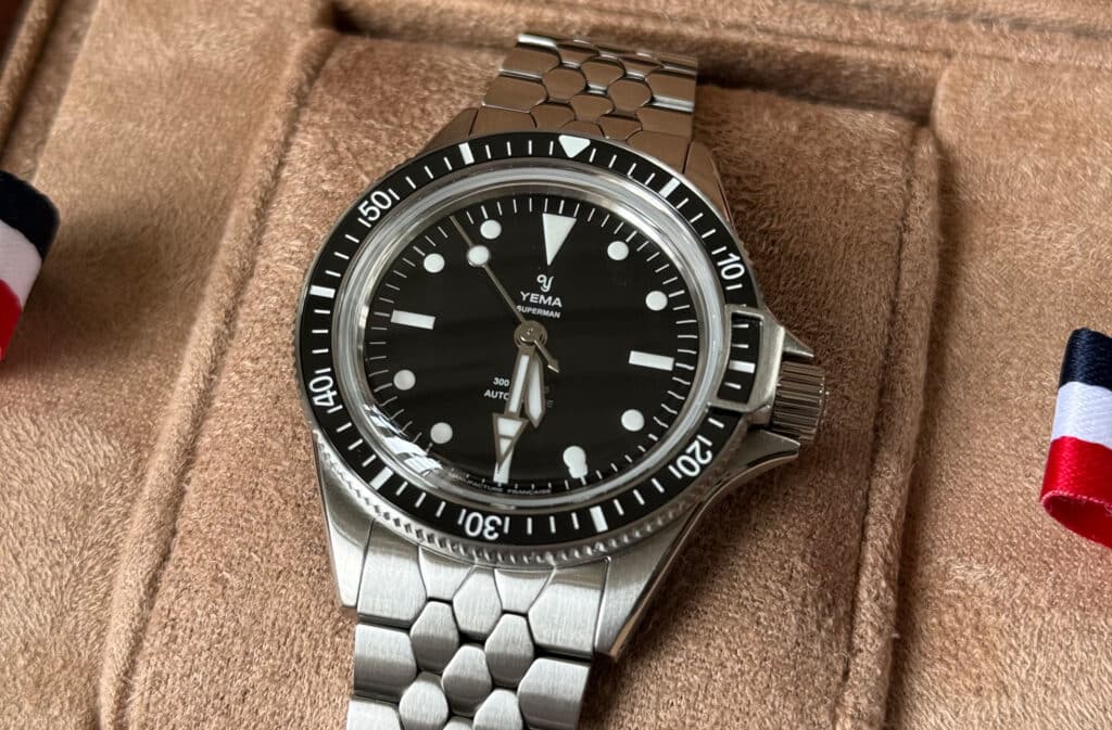 bannière de l'article sur la montre yema superman cmm10