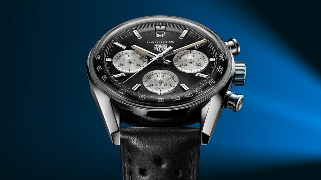 montre tag heuer avec la fonction tachymètre